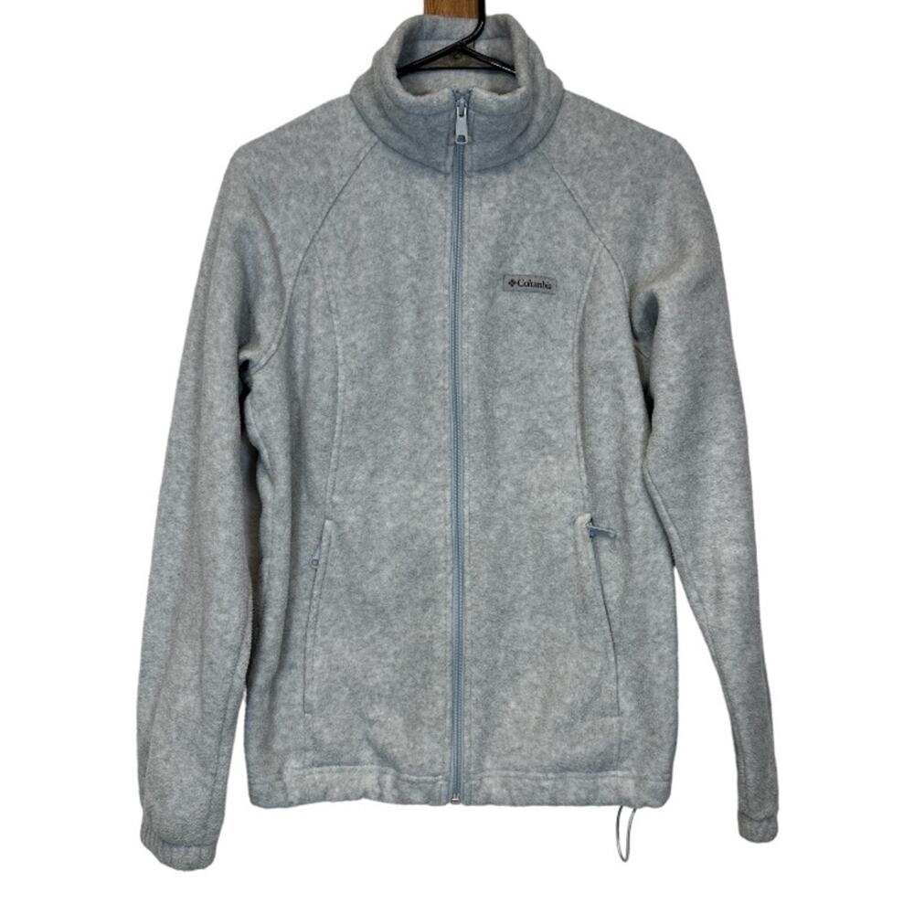 Columbia Benton Springs Gray Long Sleeve Full Zip Jacket Size M